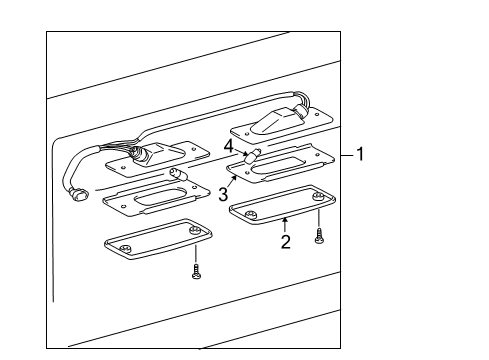 1996 Toyota 4Runner Lamp Assy, License Plate Diagram for 81270-35090