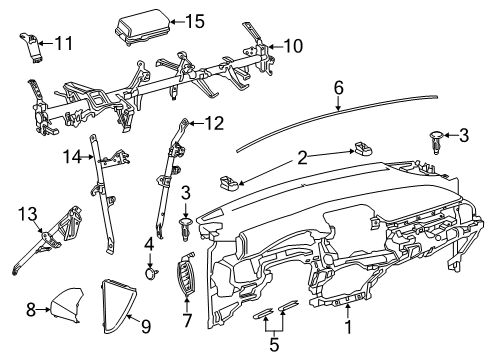 2018 Toyota C-HR Clip Diagram for 90467-05161-C9