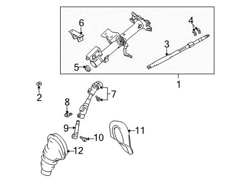 2005 Toyota Celica Housing & Components Diagram