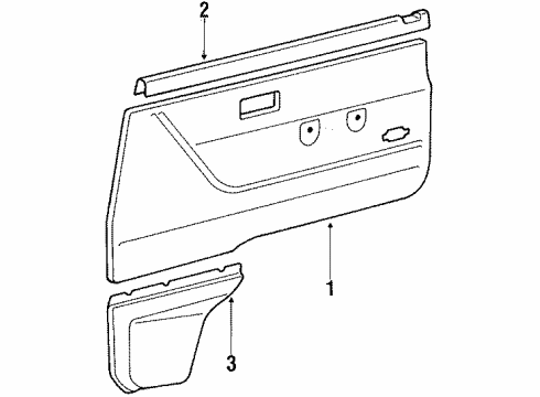 1987 Toyota Van ARMREST Assembly, Front, RH Diagram for 74250-20010-03