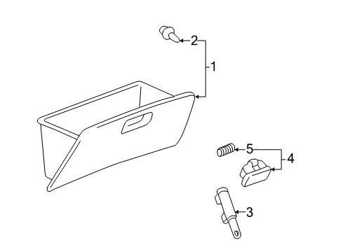 2007 Toyota Matrix Glove Box Diagram