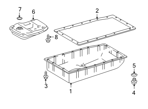 2022 Toyota 4Runner Transmission Components Diagram