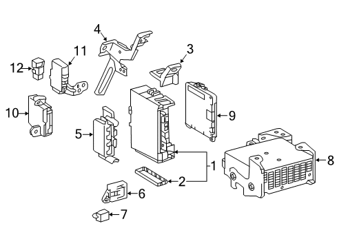 2020 Toyota Tacoma Controls - Instruments & Gauges Diagram