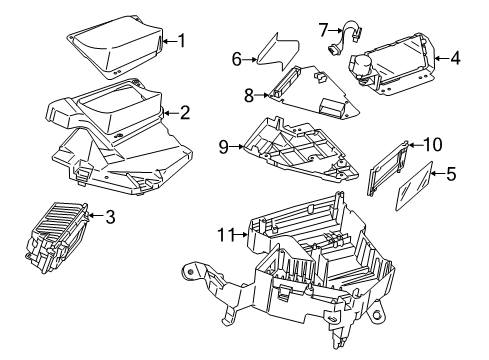 2012 Toyota Prius Instruments & Gauges Diagram 2 - Thumbnail