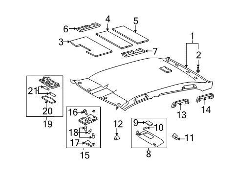 2006 Toyota Avalon Lamp Assembly, Room Diagram for 81250-AC030-A0