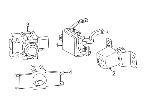 2019 Toyota Highlander Parking Aid Diagram 1 - Thumbnail