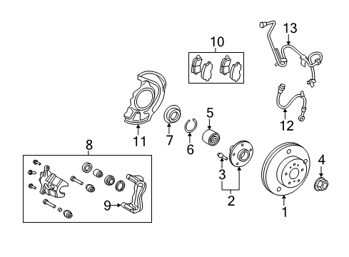 2008 Toyota Highlander Anti-Lock Brakes Diagram 4 - Thumbnail