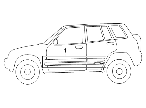 1997 Toyota RAV4 Al CLDNG NSRT,RH Svc Diagram for 00211-4R970-AL