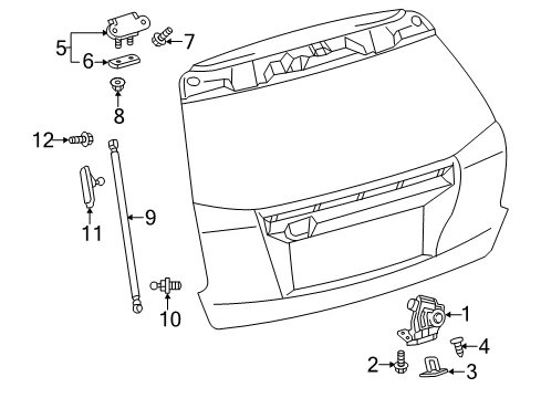 2015 Toyota Prius V Lift Gate Diagram