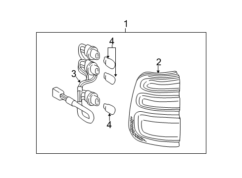 2001 Toyota Land Cruiser Bulbs Diagram 5 - Thumbnail