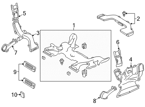 2013 Toyota Land Cruiser Ducts Diagram