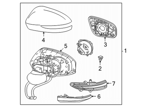 2018 Toyota Mirai Actuator Sub-Assembly, O Diagram for 87909-62060-B0