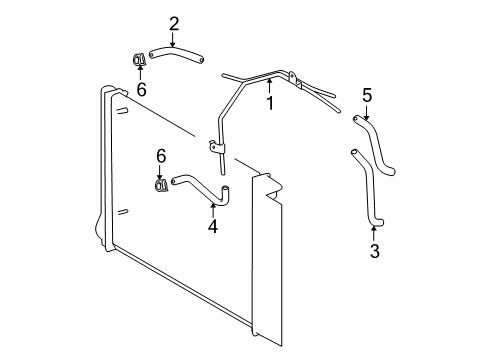 2010 Toyota Corolla Tube Sub-Assembly, Oil Cooler W/O Hose Diagram for 32907-12160