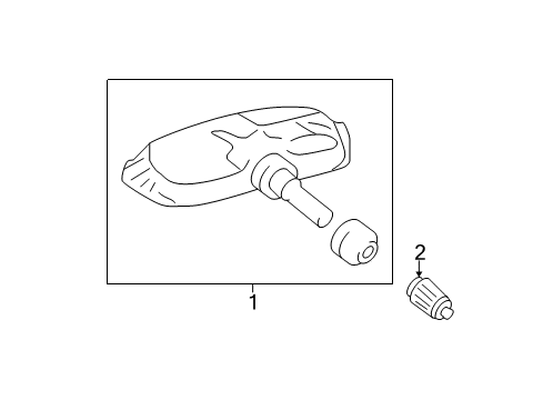 2019 Toyota Highlander Tire Pressure Monitoring Diagram