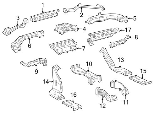 2018 Toyota Camry Ducts Diagram 3 - Thumbnail