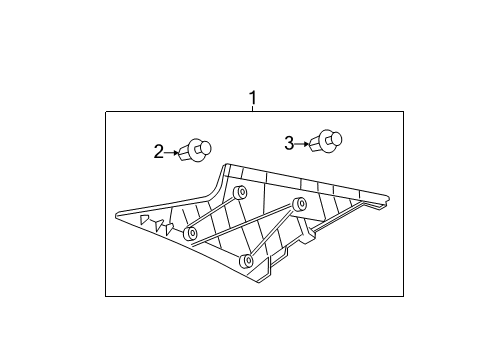 2008 Toyota Camry Interior Trim - Quarter Panels Diagram