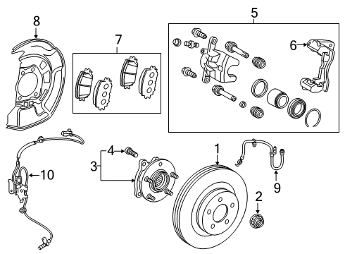 2023 Toyota Corolla Front Brakes Diagram 1 - Thumbnail