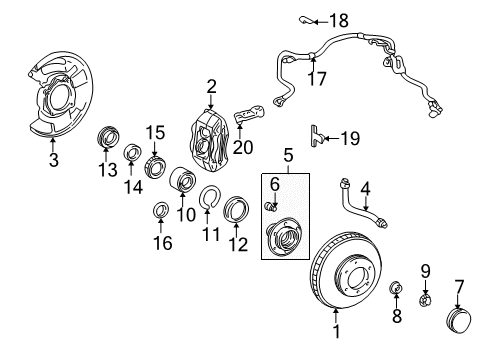 1998 Toyota 4Runner Caliper Piston Diagram for 47731-14110