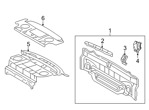 2014 Toyota Camry Rear Body Diagram