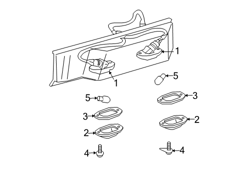 2010 Toyota FJ Cruiser License Lamps Diagram