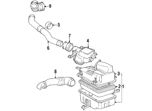 1985 Toyota Pickup Air Inlet Diagram 2 - Thumbnail