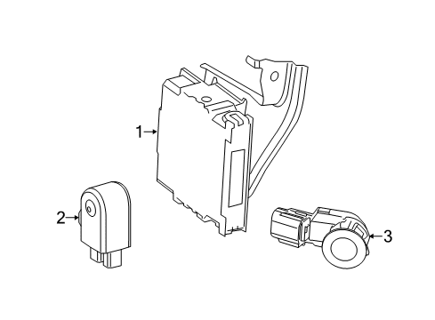 2017 Toyota RAV4 Parking Aid Diagram 1 - Thumbnail