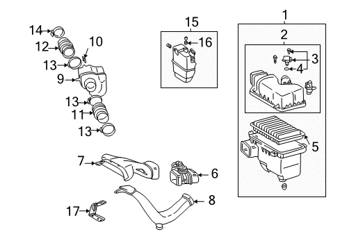 2003 Toyota Camry Air Intake Diagram 2 - Thumbnail