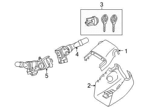 2015 Toyota 4Runner Ignition Lock, Electrical Diagram 2 - Thumbnail