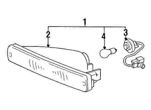 1991 Toyota Land Cruiser Signal Lamps Diagram