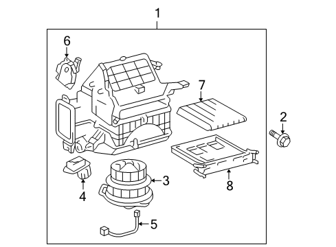 2009 Toyota Prius Control, Blower Motor Diagram for 87165-47020