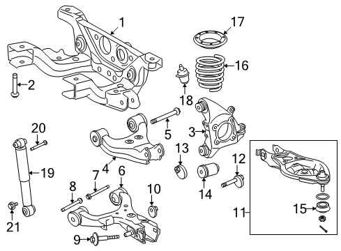 2010 Toyota Sequoia Bumper, Rear Diagram for 48341-0C030