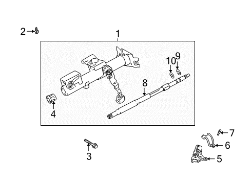 2004 Scion xB Housing & Components Diagram