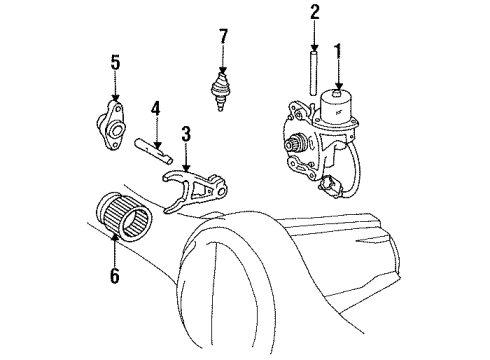 1997 Toyota Land Cruiser Front Suspension Actuator Diagram