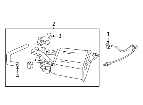 2003 Toyota Corolla Hose, Charcoal Canister Outlet Diagram for 77754-02030