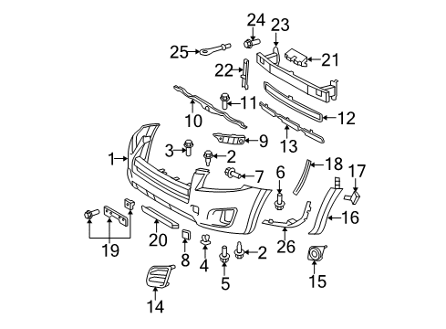 2011 Toyota RAV4 Screw, Tapping Diagram for 93567-A5014