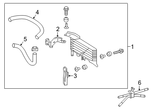 2023 Toyota Tacoma Trans Oil Cooler Diagram