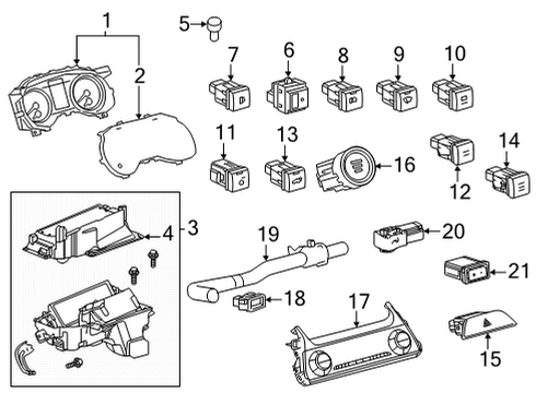 2021 Toyota Venza Ignition Lock, Electrical Diagram