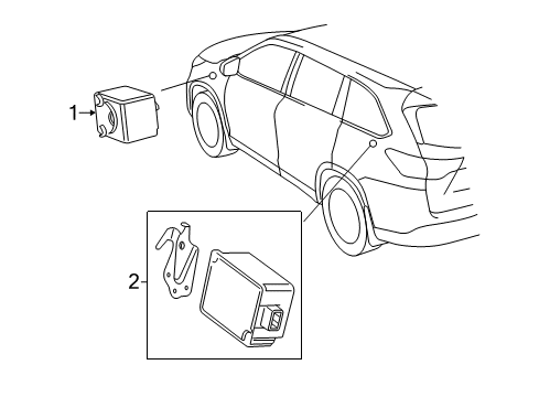 2014 Toyota Highlander Keyless Entry Components Diagram 3 - Thumbnail