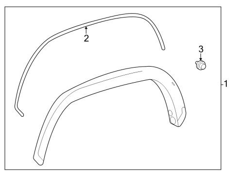 2023 Toyota Tundra Exterior Moldings  Diagram 2 - Thumbnail