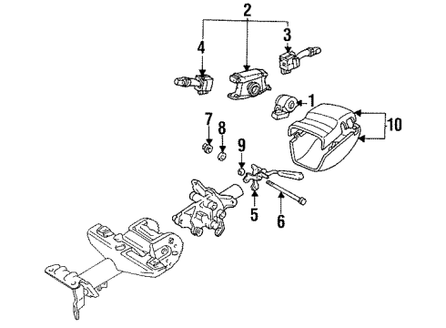 1995 Toyota Celica Switches Diagram 3 - Thumbnail