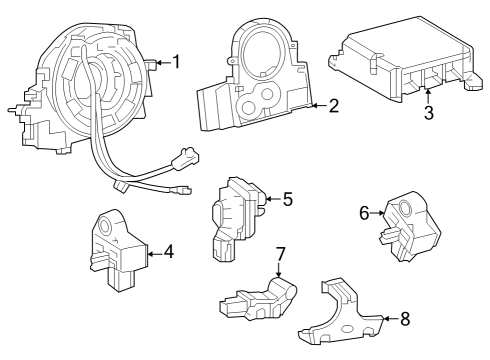 2023 Toyota GR Corolla Air Bag Components Diagram 2 - Thumbnail