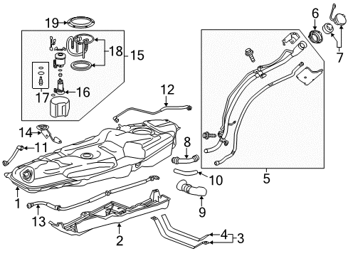 2014 Toyota RAV4 Plate Sub-Assembly, Fuel Diagram for 77024-0R010