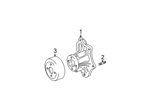 2003 Toyota Highlander Water Pump Diagram 1 - Thumbnail