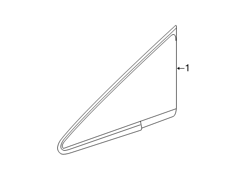 2013 Toyota Prius V Window Assembly, Front Side Diagram for 62110-47040