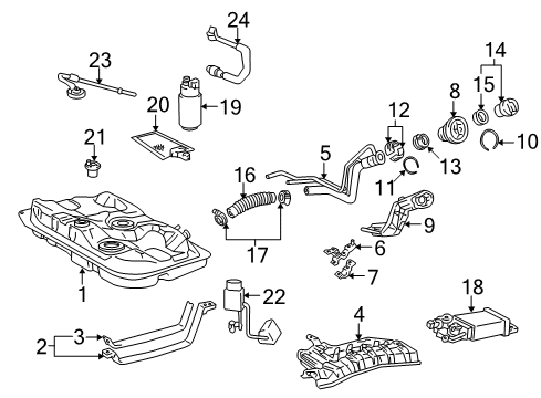 2002 Toyota Corolla Fuel Supply Diagram