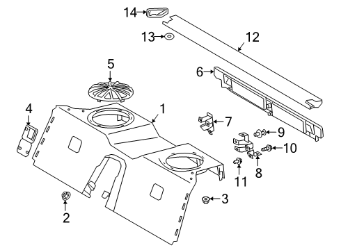 2021 Toyota GR Supra Interior Trim - Rear Body Diagram 1 - Thumbnail