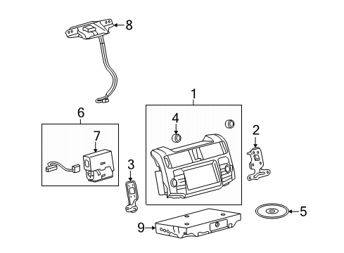 2013 Toyota 4Runner Navigation System Diagram