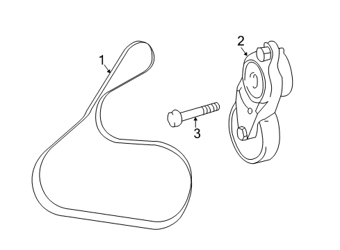 2011 Toyota Sienna Belts & Pulleys, Cooling Diagram 1 - Thumbnail