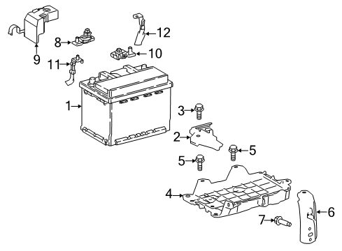 2018 Toyota Camry Wire, Engine, NO.3 Diagram for 82123-33080