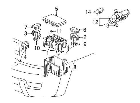 2005 Toyota 4Runner Electrical Components Diagram